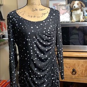 👗Brand New Rebel Black & White Dress sheer